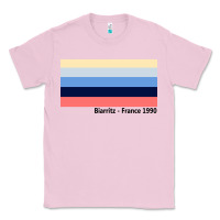 Bubblegum Pink biarritz france 1990 Classic Tee - FloraArt