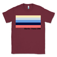 Burgundy biarritz france 1990 Classic Tee - FloraArt