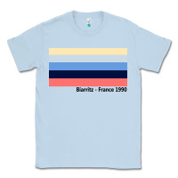 Dusty Blue biarritz france 1990 Classic Tee - FloraArt