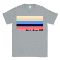Heather Grey biarritz france 1990 Classic Tee - FloraArt