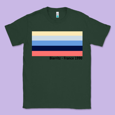 Biarritz France 1990 Classic Tee Designed By Floraart