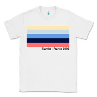 White biarritz france 1990 Classic Tee - FloraArt