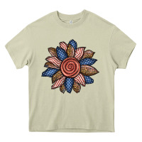 Mossy american sunflower Heavy Core Tee - BundleAndBundleShop