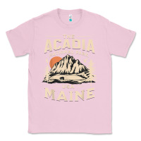 Bubblegum Pink acadia national park maine nature hike outdoors vintage t shirt Classic Tee - ArtMosaic