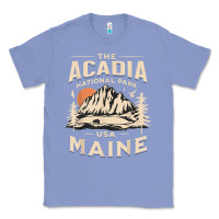 Colony Blue acadia national park maine nature hike outdoors vintage t shirt Classic Tee - ArtMosaic