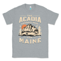 Heather Grey acadia national park maine nature hike outdoors vintage t shirt Classic Tee - ArtMosaic