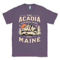 Lavender acadia national park maine nature hike outdoors vintage t shirt Classic Tee - ArtMosaic