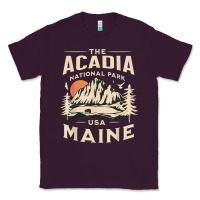 Plum acadia national park maine nature hike outdoors vintage t shirt Classic Tee - ArtMosaic