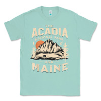 Seafoam acadia national park maine nature hike outdoors vintage t shirt Classic Tee - ArtMosaic