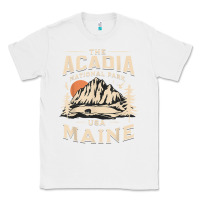White acadia national park maine nature hike outdoors vintage t shirt Classic Tee - ArtMosaic