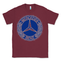 Burgundy white amg Classic Tee - ArtMosaic