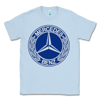 Dusty Blue white amg Classic Tee - ArtMosaic