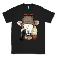 Black Detective Sheep Lamb Spy Investigator Farmer Sheep Lover 53 Classic Tee - ArtMosaic