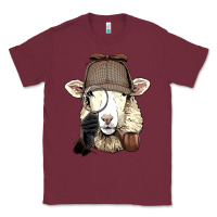 Burgundy Detective Sheep Lamb Spy Investigator Farmer Sheep Lover 53 Classic Tee - ArtMosaic