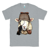 Heather Grey Detective Sheep Lamb Spy Investigator Farmer Sheep Lover 53 Classic Tee - ArtMosaic