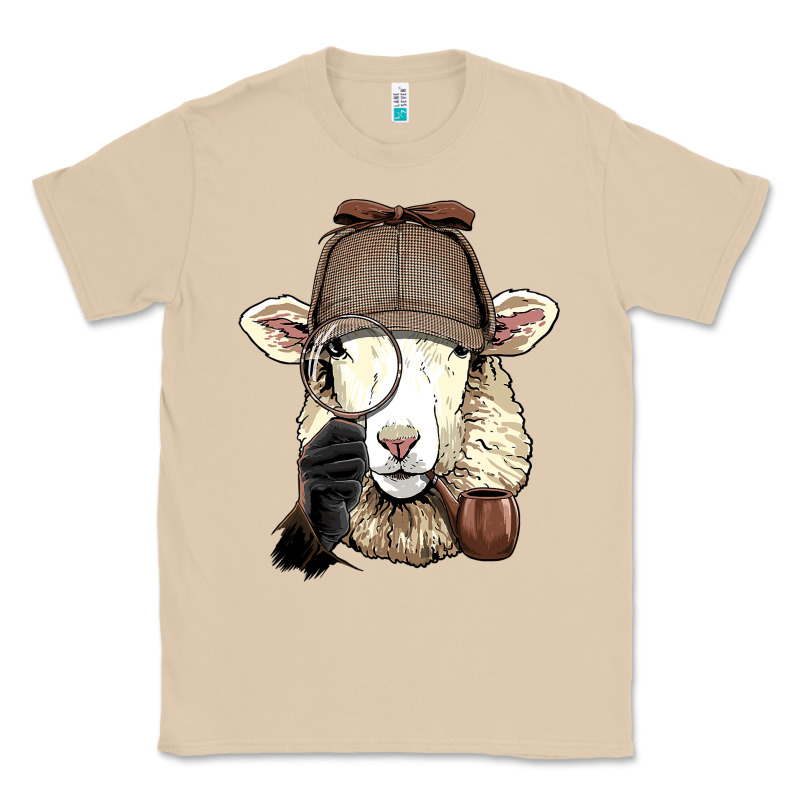 Detective Sheep Lamb Spy Investigator Farmer Sheep Lover 53 Classic Tee by ArtMosaic | Teevron