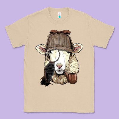 Detective Sheep Lamb Spy Investigator Farmer Sheep Lover 53 Classic Tee Designed By Artmosaic
