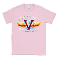 Bubblegum Pink Victory Motorcycles Classic Tee - ArtMosaic