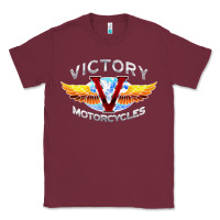 Burgundy Victory Motorcycles Classic Tee - ArtMosaic