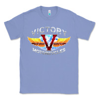Colony Blue Victory Motorcycles Classic Tee - ArtMosaic