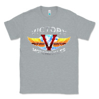 Heather Grey Victory Motorcycles Classic Tee - ArtMosaic