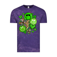 Cloud Purple st patrick's day green smile Vintage Tee - Artiststas