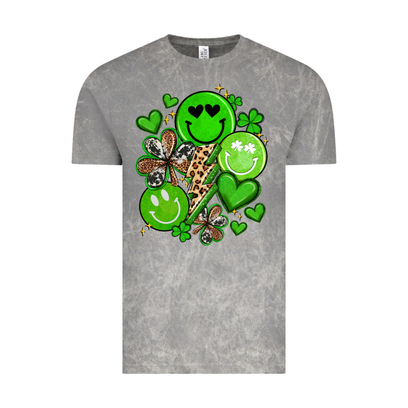 St Patrick's Day Green Smile Vintage Tee by Artiststas | Teevron