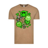 Vintage Coffee st patrick's day green smile Vintage Tee - Artiststas