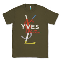 Army Green yvessaintlaurent Classic Tee - ArtMosaic