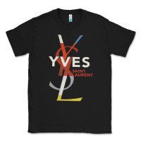 Black yvessaintlaurent Classic Tee - ArtMosaic
