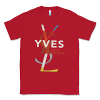 Red yvessaintlaurent Classic Tee - ArtMosaic