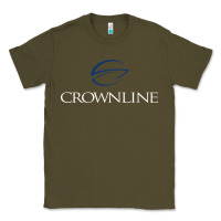 Army Green Crownline Boats Classic Tee - ArtMosaic
