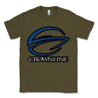 Army Green Crownline Boats Classic Tee - ArtMosaic