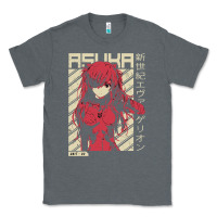 Charcoal Heather asuka evangelion Classic Tee - ArtMosaic