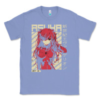Colony Blue asuka evangelion Classic Tee - ArtMosaic
