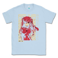 Dusty Blue asuka evangelion Classic Tee - ArtMosaic