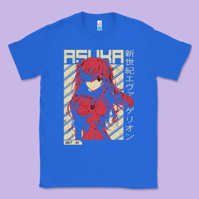 Asuka Evangelion Classic Tee Designed By Artmosaic