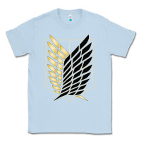 Dusty Blue Shingekis no kyojinn Classic Tee - ArtMosaic