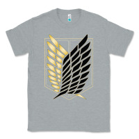 Heather Grey Shingekis no kyojinn Classic Tee - ArtMosaic