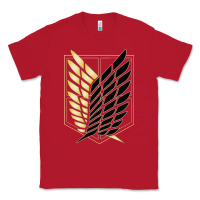 Red Shingekis no kyojinn Classic Tee - ArtMosaic