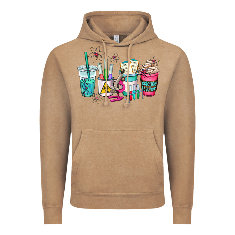 Science Teacher Coffee Cups Vintage Hoodie by AdoDesignShop | Teevron