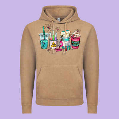 Science Teacher Coffee Cups Vintage Hoodie Designed By Adodesignshop