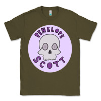 Army Green Penelope Scott Skeleton Classic Tee - ArtMosaic