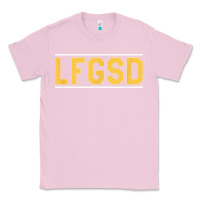 Bubblegum Pink Exclusive Brown LFGSD Official Fun Design T Shirt Classic Tee - ArtMosaic