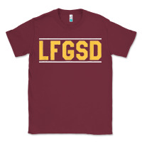Burgundy Exclusive Brown LFGSD Official Fun Design T Shirt Classic Tee - ArtMosaic