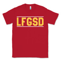 Red Exclusive Brown LFGSD Official Fun Design T Shirt Classic Tee - ArtMosaic