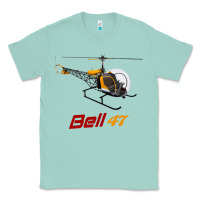 Seafoam bell 47 helicopter Classic Tee - ArtMosaic