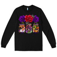 Black halloween jars rose Long Sleeve Tee - BarkalooDesign