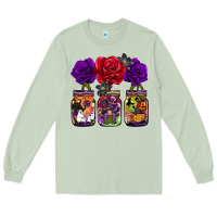 Matcha halloween jars rose Long Sleeve Tee - BarkalooDesign
