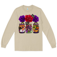 Mushroom halloween jars rose Long Sleeve Tee - BarkalooDesign